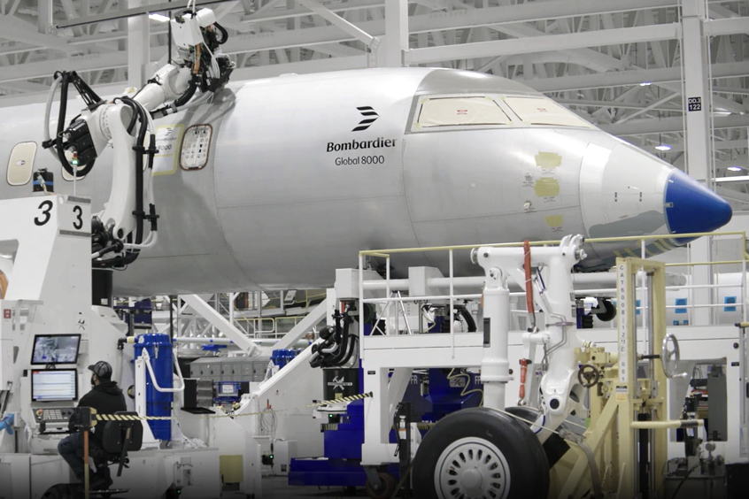 Bombardier’s Global 8000 is currently undergoing final assembly in the Greater Toronto Area.