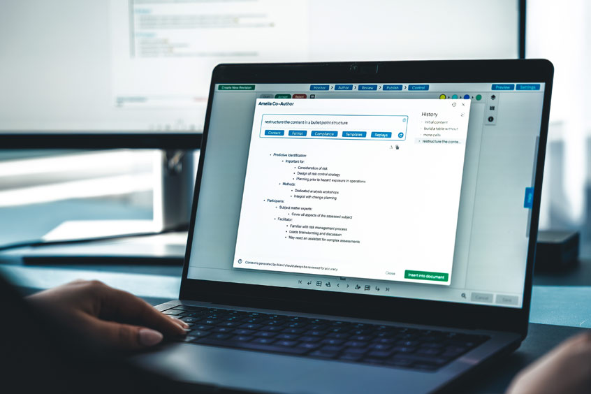 Amelia Co-Author by WebManuals will assist operators