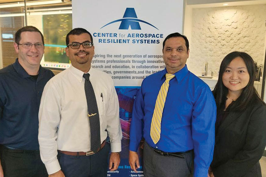 Research team members Dr Robert Thomas, Dr Victor Fraticelli Rivera, Carlos Castro Peña and Sakurako Kuba.