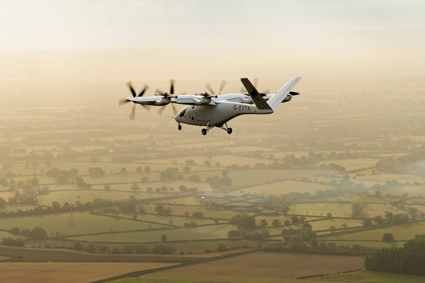 The full scale VX4 has now taken off, flown and landed like a conventional aircraft with lift generated by its wings.