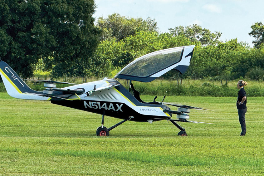 AIR’s eVTOL prototype at the company's Florida flight test facility