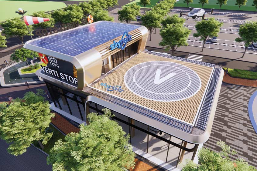 The collaboration combines Haylion’s eMaaS and energy hardware expertise with Skyportz’s vertipad platform.
