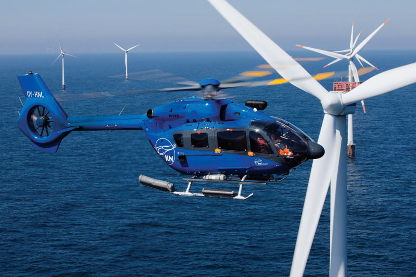 Helicopters are increasingly seen as the preferred option for offshore wind support.