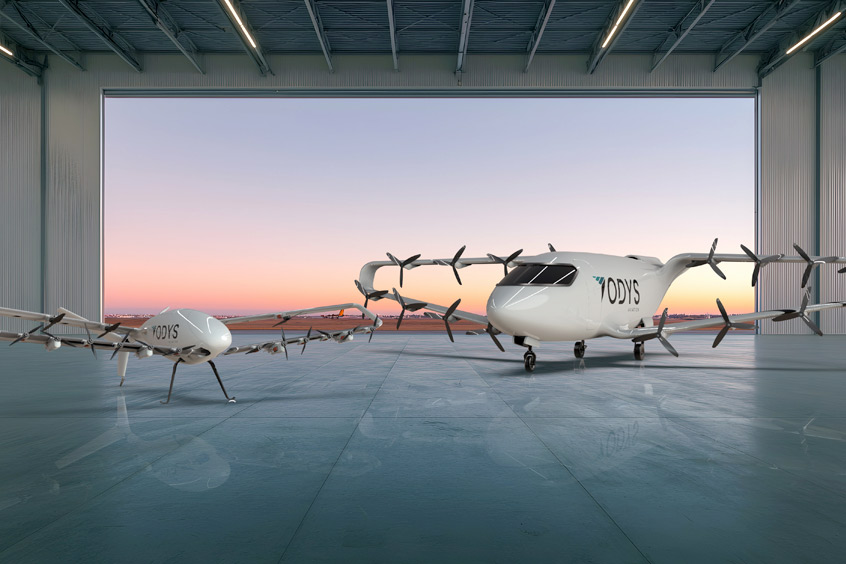 Odys Aviation Aircraft: (left) Laila and (right) Alta