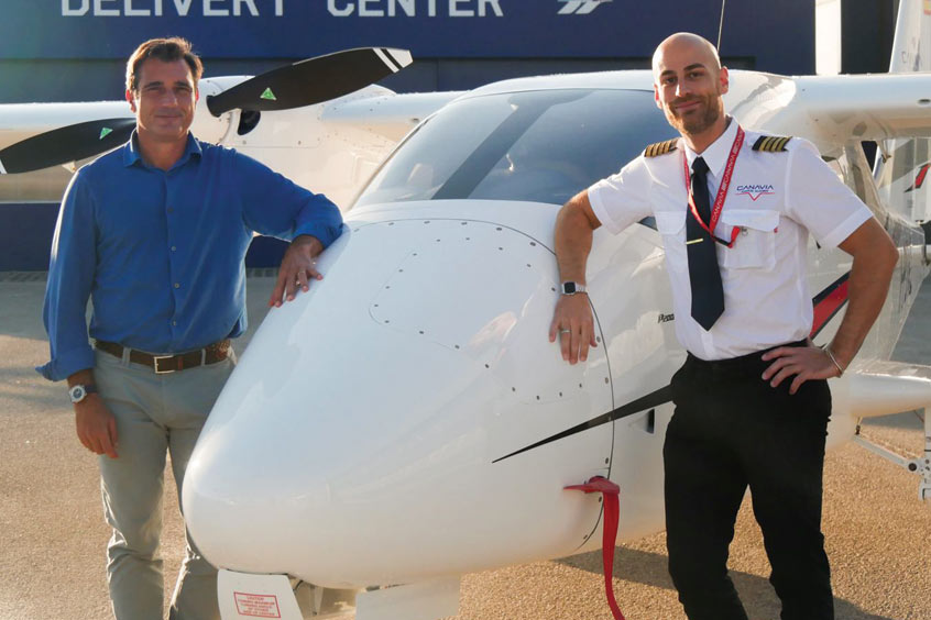 The aircraft was ferried from Tecnam’s headquarters in Capua, Italy, to Canavia’s base in the Canary Islands.