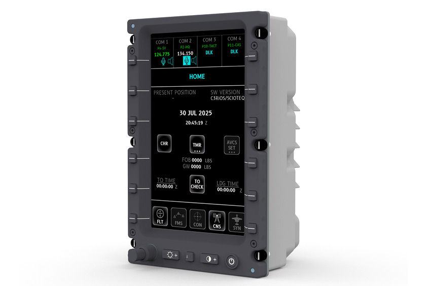 The touchscreen RDU-4047 allows pilots to manage key flight systems from a single, intuitive interface.