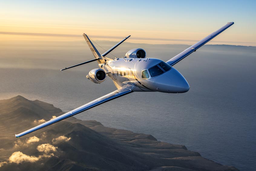The aircraft can be configured for up to 12 passengers.