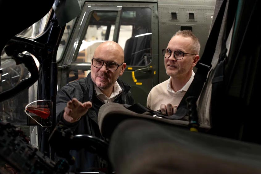 Rikard Jansson, CEO at Ex-Change Parts with Göran Enström, head of business development.