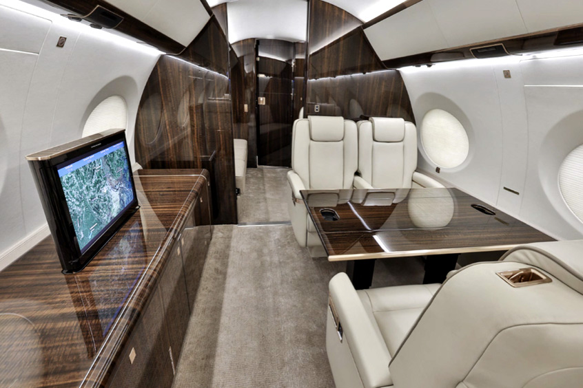 The G650’s 7,000nm range and Mach 0.925 speed put most global city pairs within nonstop reach of Dubai.