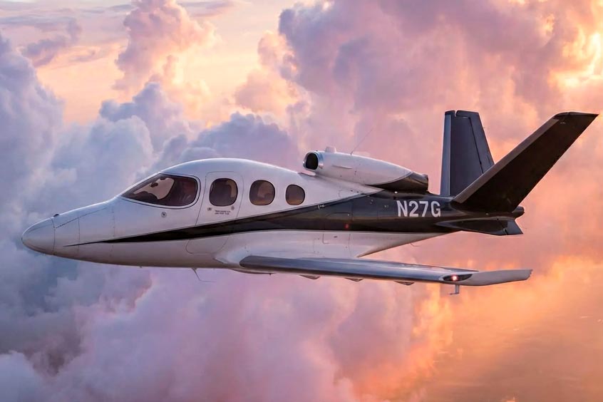The Cirrus Vision Jet is valued for low cost, safety features and mission flexibility.