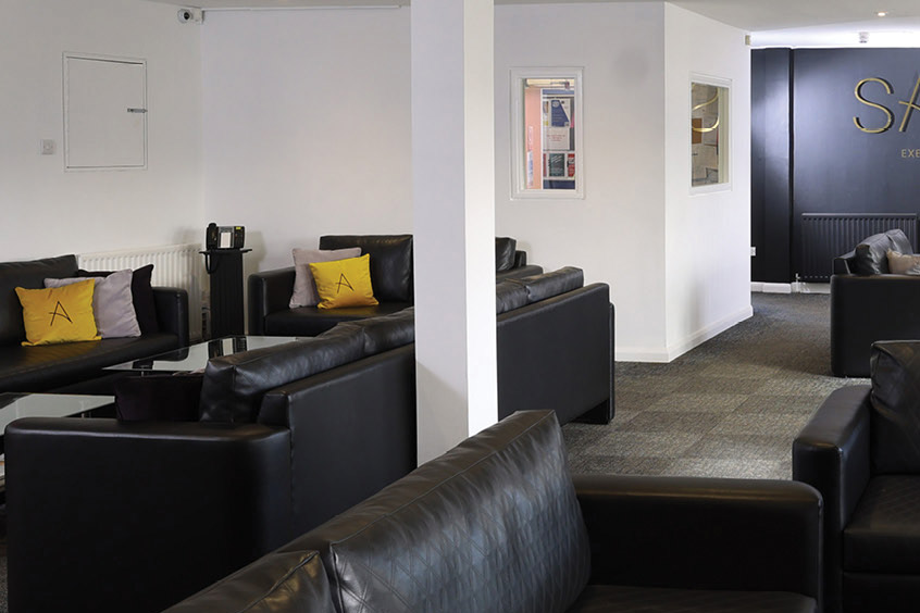 Darker tones offer a cosy feel.