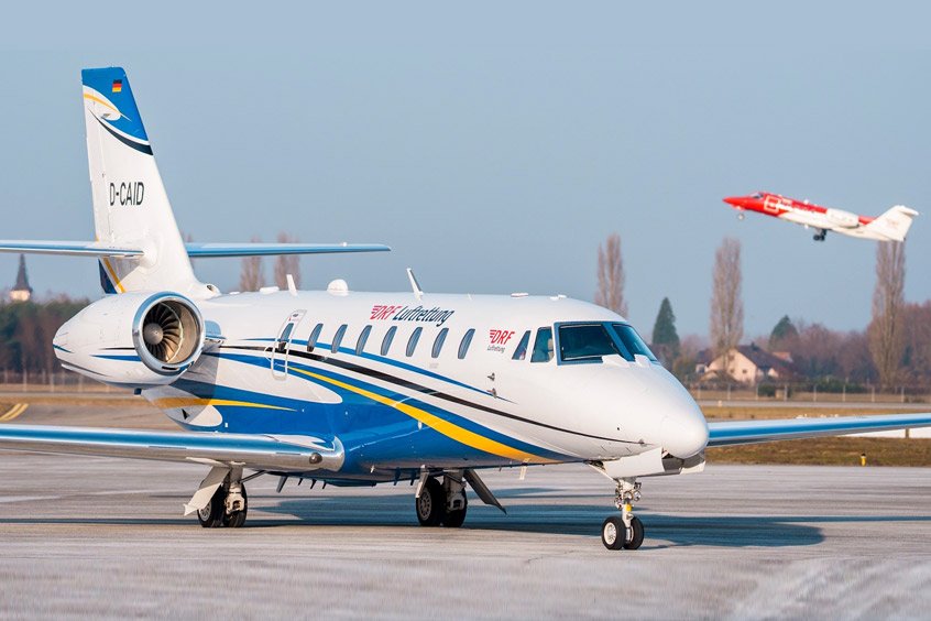 DRF flies the Citation Sovereign for medical missions.