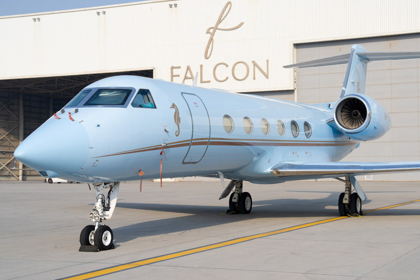 The G450 and G550 are now part of Falcon's approved maintenance scope.