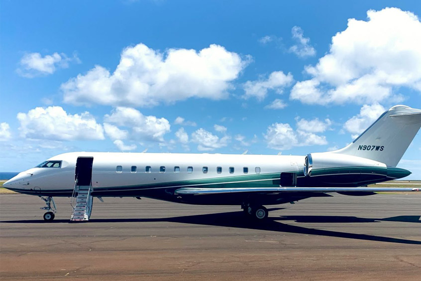 PrismJet’s Global 5000 is positioned to meet demand for international charters beyond the continental United States.