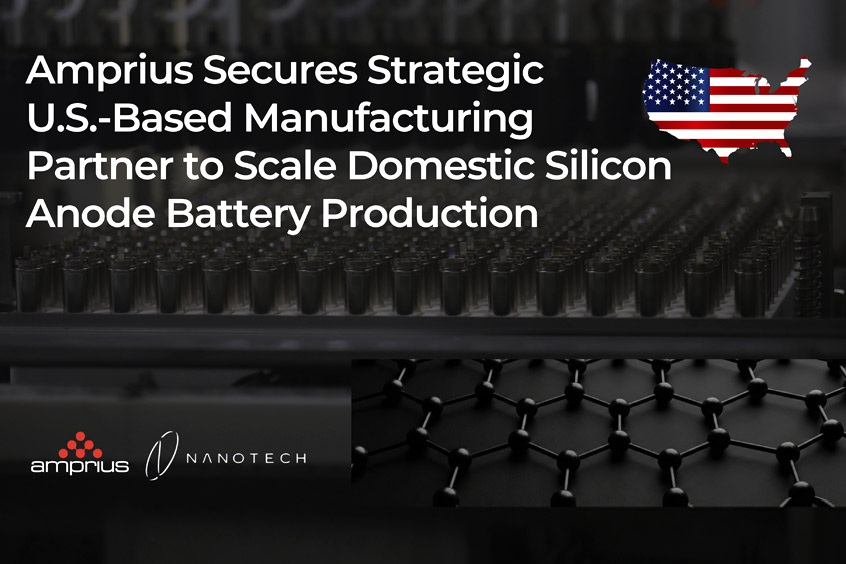 Through its partnership with Nanotech Energy, Amprius establishes an American supply chain for its high-performance cells to support key customers, including L3Harris.