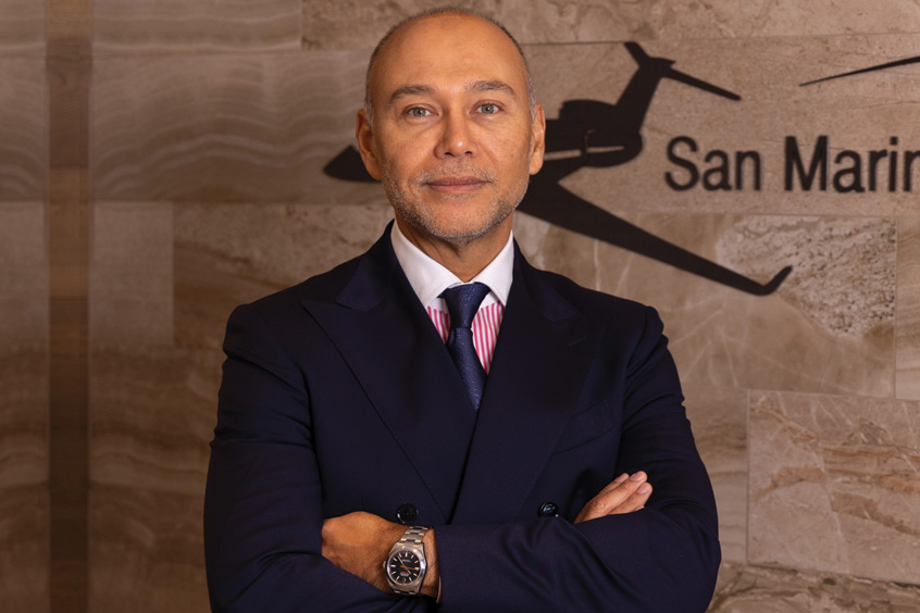 David Colindres, president of the San Marino Aircraft Registry.