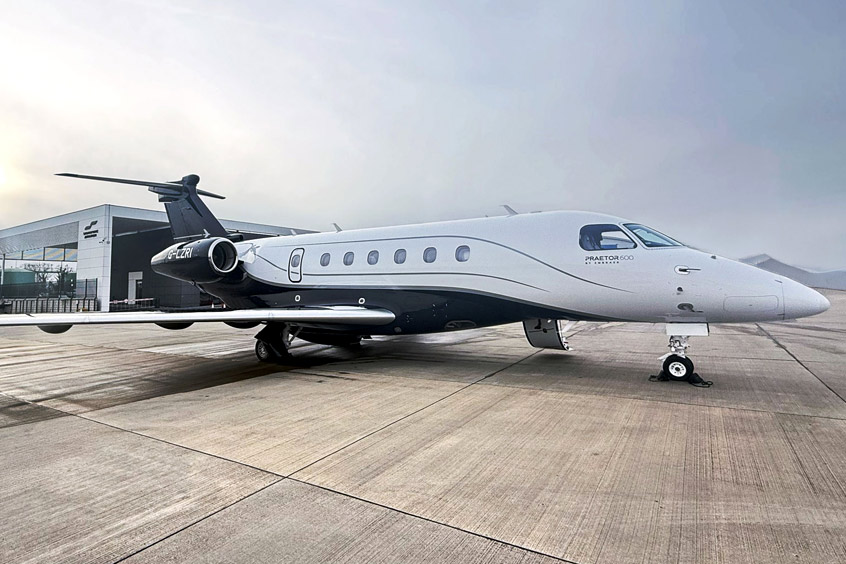 This is the third Praetor 600 to join Luxaviation UK.