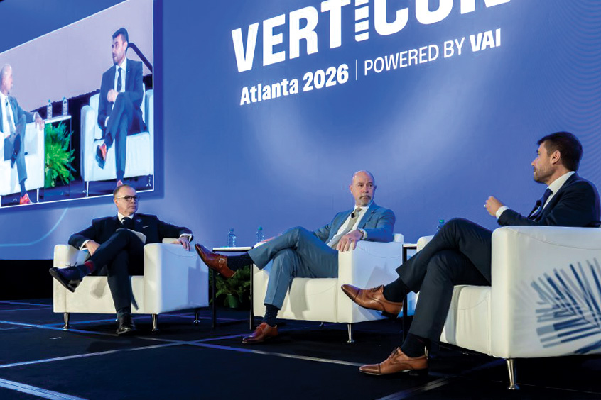 VAI CEO François Lassale, FAA administrator Bryan Bedford and EASA executive director Florian Guillermet discuss industry issues at Verticon 2026.