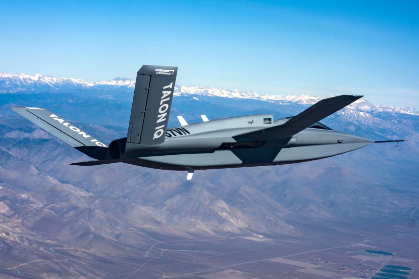 Northrop Grumman's Talon IQ  – onboard Scaled Composites' Model 437 – demonstrated a successful mission autonomy flight with Shield AI’s Hivemind software in Mojave, Calif.