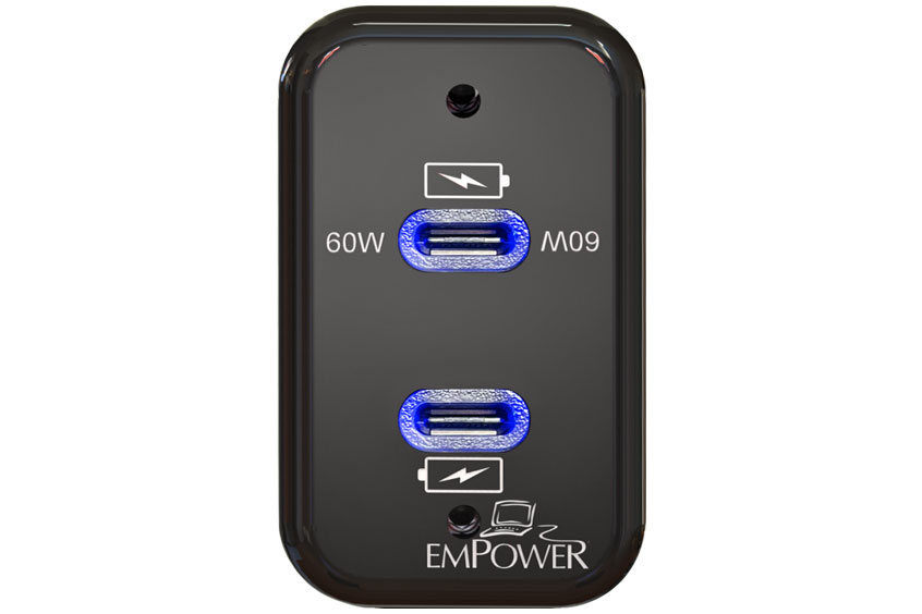 AES EmPower 1327-27 Dual USB-Type-C In-Seat Power Outlet