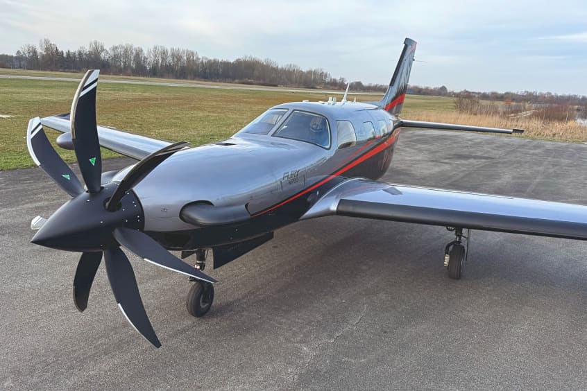 The seven blade installation improves cruise speeds by between two and three knots true airspeed.
