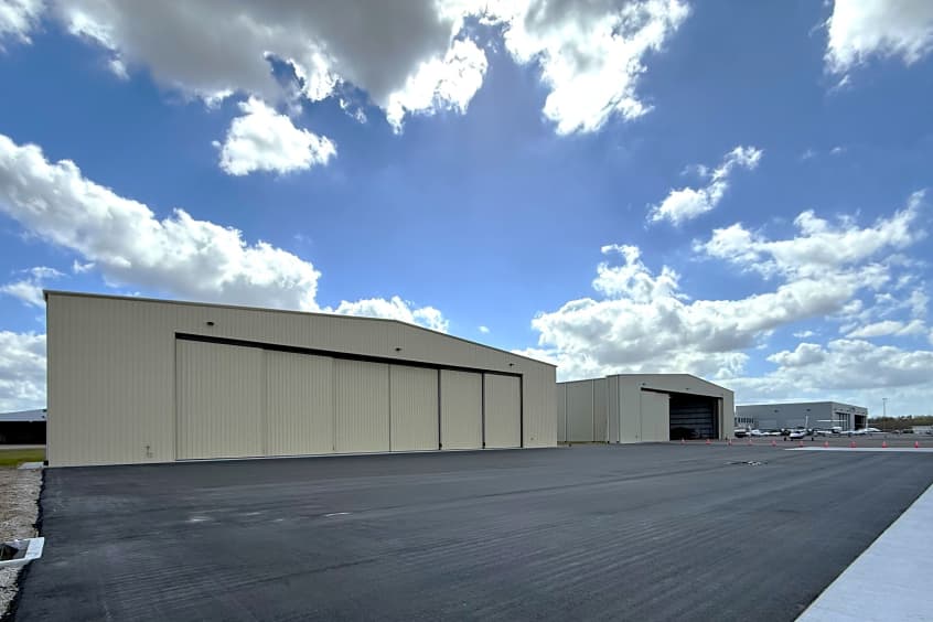 The four planned hangar developments will add about 42,000 total square feet of space to VDF.