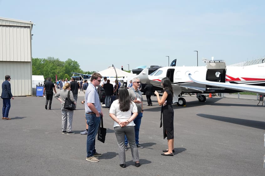 The event's aircraft display includes an extensive and diverse lineup of fixed wing aircraft, helicopters, ground vehicles and other equipment.