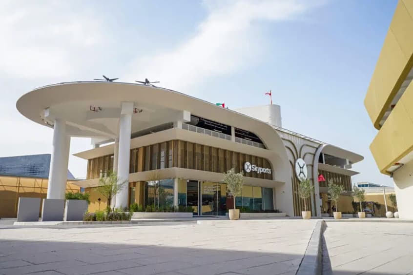 The four-storey facility beside DXB is designed to handle up to 170,000 passengers annually.