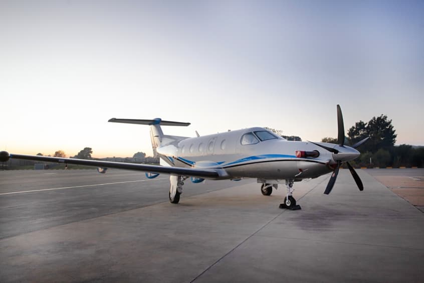 A Pilatus PC-12 NG was the first to join the scheme.