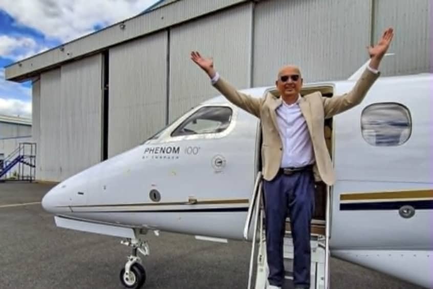 Vince Essex, CEO, founder and accountable manager of above.