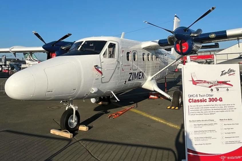 The aircraft was on display at the Paris Air Show.