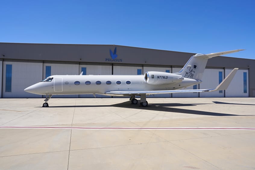 The Gulfstream GIV-SP will be based at Van Nuys airport in Los Angeles. 