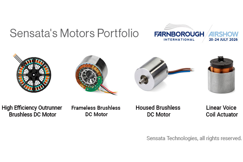 Sensata Technologies expands aerospace motors portfolio to address next-generation flight control and propulsion applications