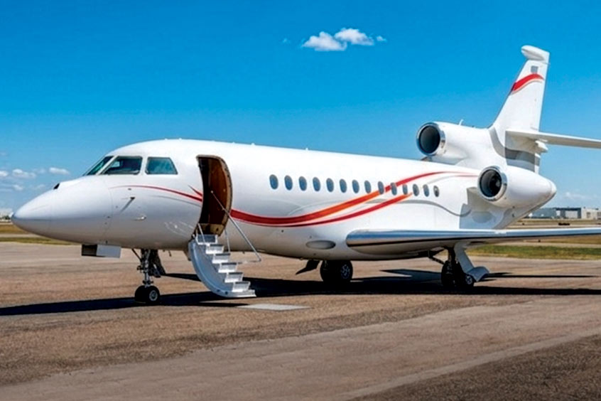 A Falcon 7X will offer significant range.