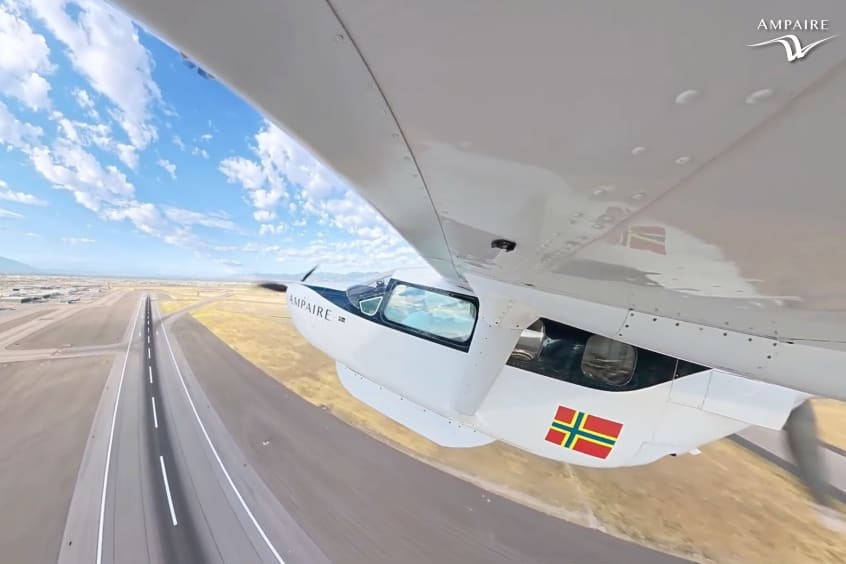 The flight took place between Salt Lake City International airport and Cedar City Regional airport.
