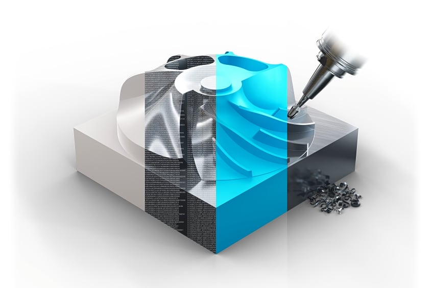 5-Axis Workflow; CAS/CAM, Post-Processor, Simulation and Machining.