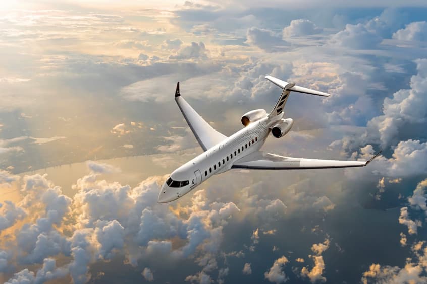 The aircraft has an 8,000 nm range.