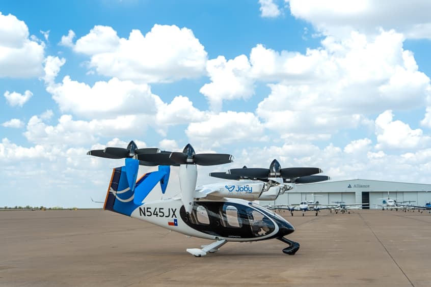 Joby's aircraft landed directly at DFW Corporate Aviation during a round trip between the two airports.