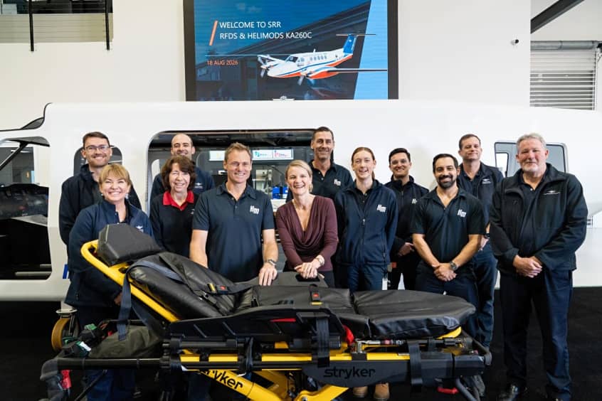 HeliMods has previously modified six Beechcraft King Air B360 aircraft for RFDS with medical stretchers and integrated oxygen systems.