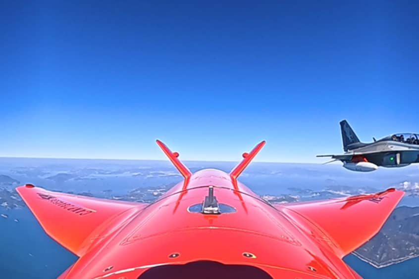 KAI successfully conducts first manned-unmanned teaming (MUM-T) flight with FA-50 and AAP