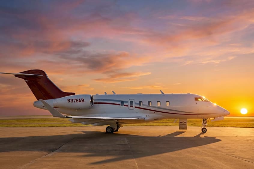 A Challenger 3500 operated by AB Jets.