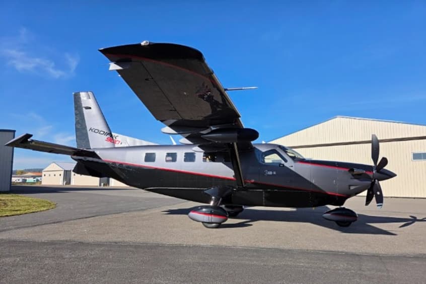 The Kodiak 900's high-wing configuration provides excellent external visibility, which the couple values for adventure flights.