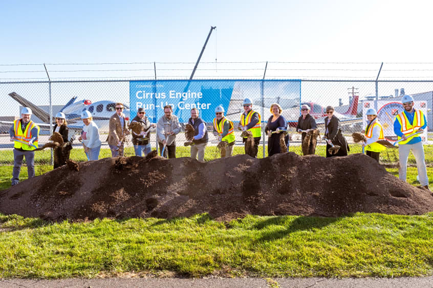 Cirrus breaks ground on new engine run-up centre