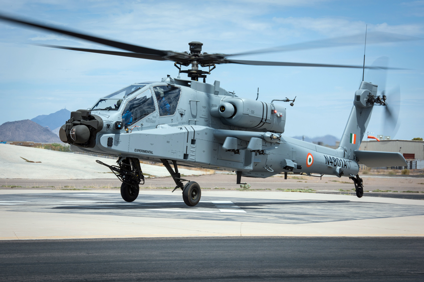 The first Apache for India takes flight.