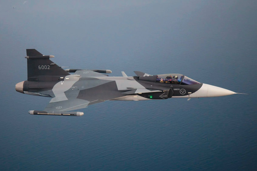 Saab is offering the Gripen E for Canada’s future fighter requirement. (Photo: Saab)