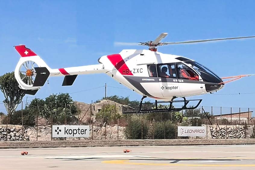 P3, the 3rd prototype of the SH09 during flight tests. (Photo: Kopter)