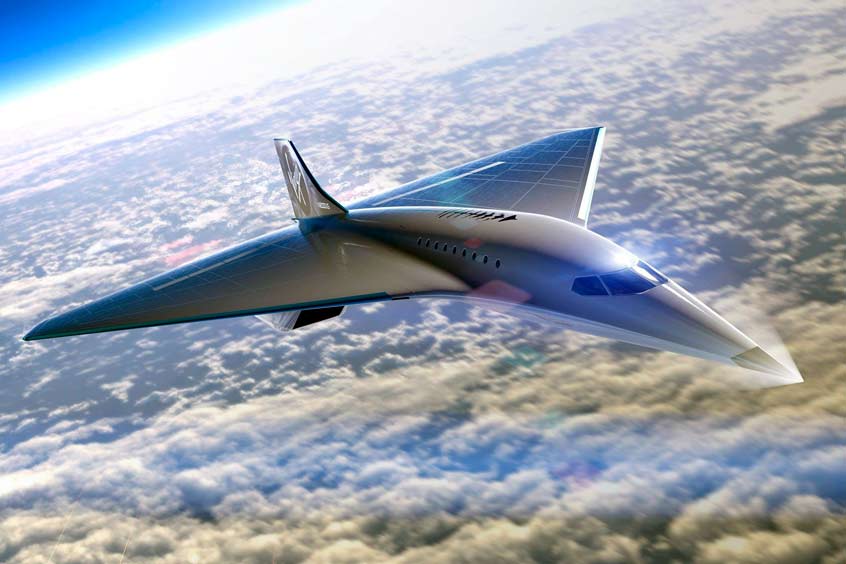 Virgin Galactic unveils Mach 3 aircraft design for high speed travel.