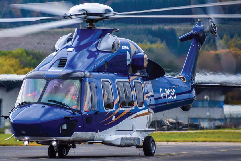 A Babcock Airbus Helicopters H175.