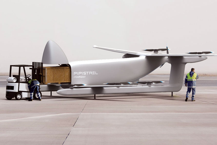 An artist's impression of the Nuuva V300 being loaded up.