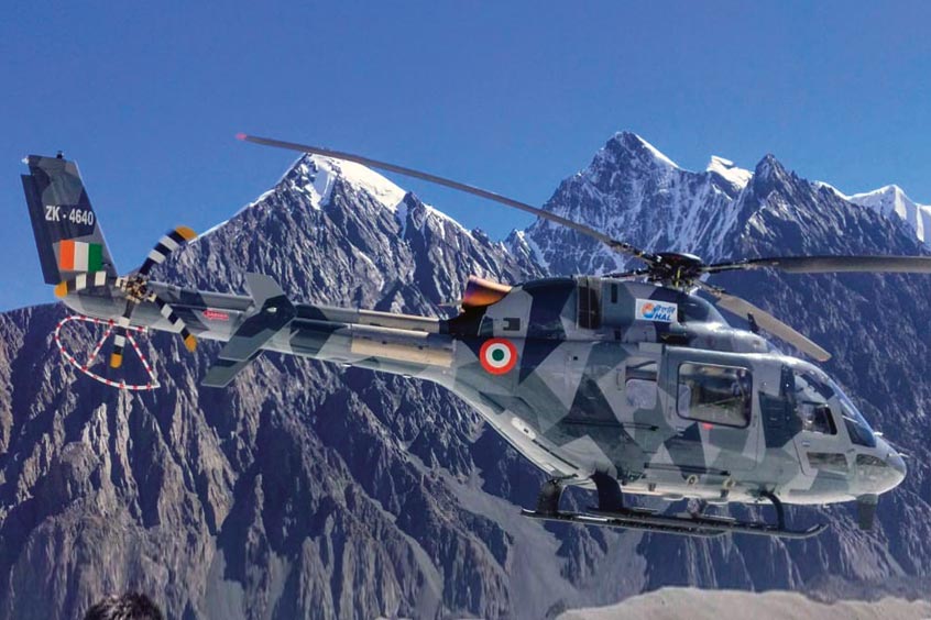 HAL’s Light Utility Helicopter (LUH) during hot and high altitude trials.